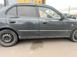 2007 Hyundai Accent ТагАЗ II, чёрный, 400000 рублей, вид 3