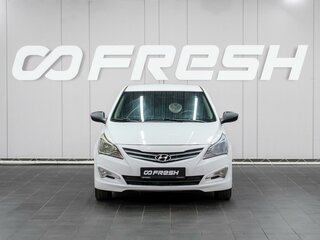 2016 Hyundai Solaris I Рестайлинг, белый, 849000 рублей, вид 3