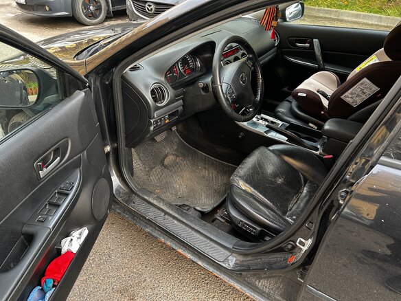 2006 Mazda 6 I (GG) Рестайлинг, чёрный, 230000 рублей - вид 10