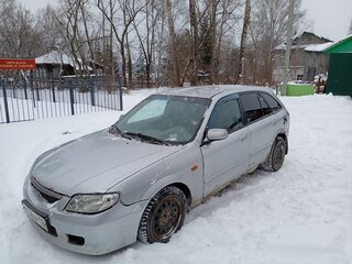 2002 Mazda 323 VI (BJ) Рестайлинг, серебристый, 30000 рублей, вид 2