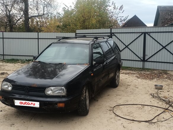 1996 Volkswagen Golf III, чёрный, 75000 рублей - вид 1