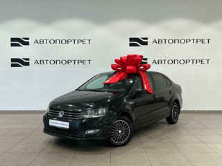 2016 Volkswagen Polo V Рестайлинг, чёрный, 899000 рублей, вид 1