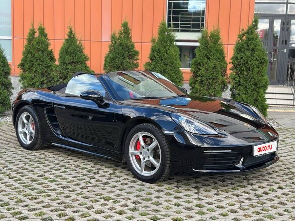 2019 Porsche Boxster T IV 718 (982), чёрный, 4790000 рублей - вид 5