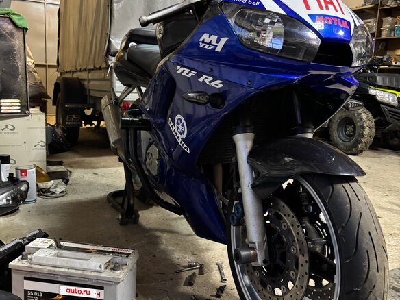 2002 Yamaha YZF-R6, синий, 259000 рублей - вид 2