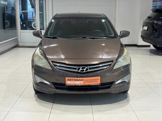 2016 Hyundai Solaris I Рестайлинг, коричневый, 799000 рублей, вид 2