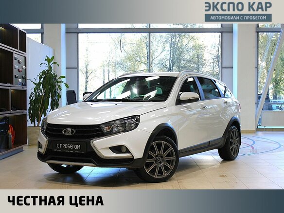 2017 Lada (ВАЗ) Vesta SW Cross I, белый, 970000 рублей