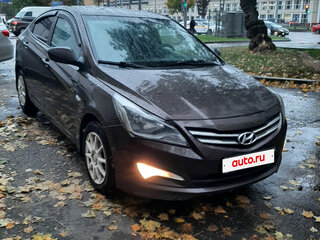 2016 Hyundai Solaris I Рестайлинг, коричневый, 595000 рублей, вид 4