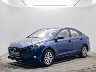 2021 Hyundai Solaris II Рестайлинг, синий, 1695000 рублей, вид 1