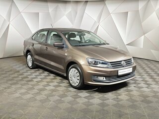2015 Volkswagen Polo V Рестайлинг, коричневый, 919000 рублей, вид 3