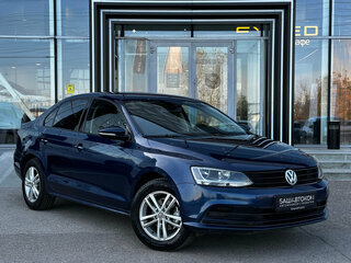 2016 Volkswagen Jetta VI Рестайлинг, синий, 1180000 рублей, вид 3