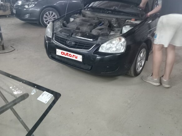 2007 Lada (ВАЗ) Priora I, чёрный, 170000 рублей - вид 5