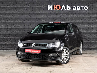 2017 Volkswagen Polo V Рестайлинг, чёрный, 1230000 рублей, вид 1