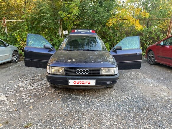 1991 Audi 80 IV (B3), фиолетовый - вид 2