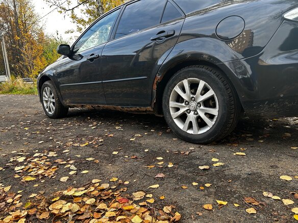2006 Mazda 6 I (GG) Рестайлинг, чёрный, 230000 рублей - вид 7