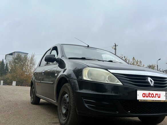 2013 Renault Logan I Рестайлинг, чёрный, 162000 рублей - вид 1