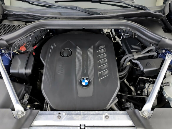 2020 BMW X4 30d II (G02), синий, 4785000 рублей - вид 8