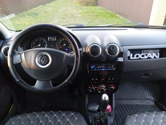 2012 Renault Logan I Рестайлинг, серый, 470000 рублей - вид 19