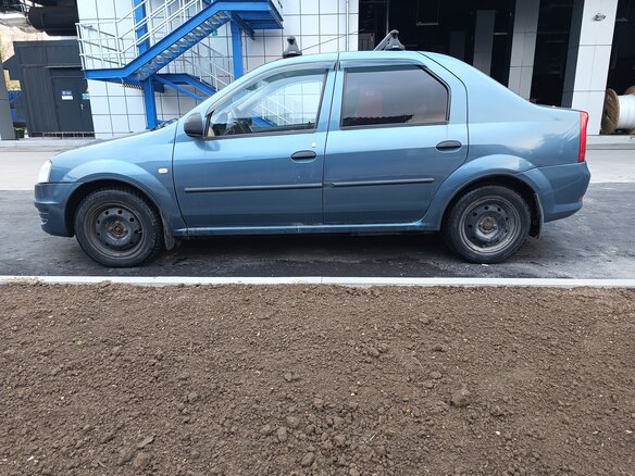 2011 Renault Logan I Рестайлинг, синий, 380000 рублей - вид 6