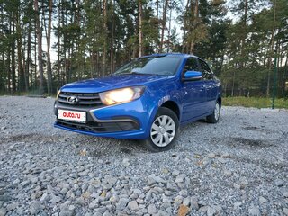 2020 Lada (ВАЗ) Granta I Рестайлинг, синий, 730000 рублей, вид 1
