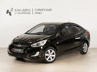 2013 Hyundai Solaris I, чёрный, 761000 рублей, вид 1
