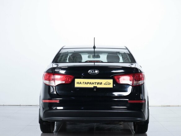 2016 Kia Rio III Рестайлинг, чёрный, 979000 рублей - вид 4
