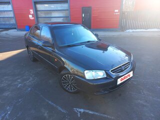 2007 Hyundai Accent ТагАЗ II, чёрный, 430000 рублей, вид 5