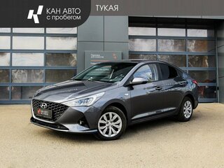 2021 Hyundai Solaris II Рестайлинг, серый, 1390000 рублей, вид 1