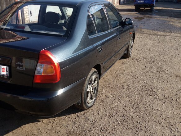 2008 Hyundai Accent ТагАЗ II, чёрный, 345000 рублей - вид 3