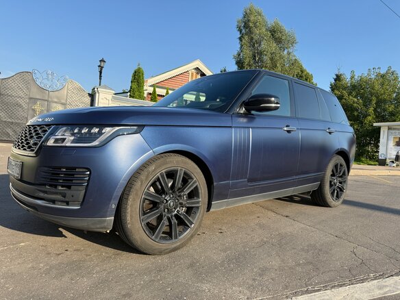 2019 Land Rover Range Rover IV Рестайлинг, синий, 8350000 рублей - вид 6