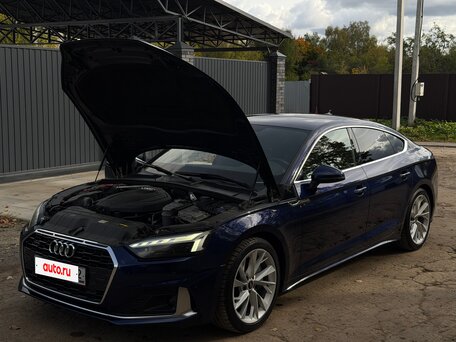 2022 Audi A5 Sportback 45 TFSI II (F5) Рестайлинг, синий, 3750000 рублей, вид 4