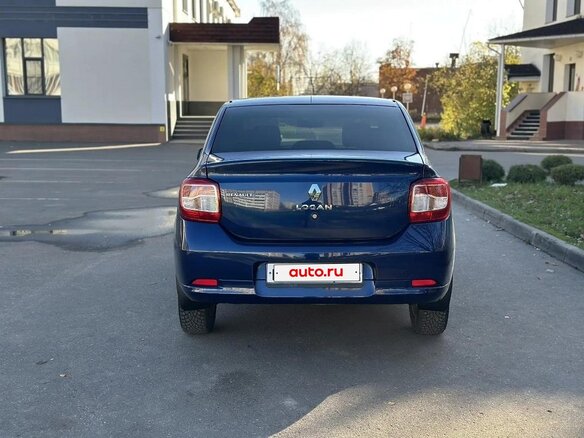2015 Renault Logan II, синий, 635000 рублей - вид 6