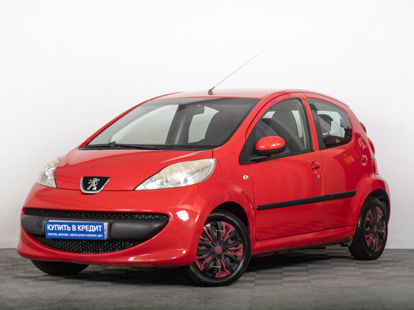 2007 Peugeot 107 I, красный - вид 1