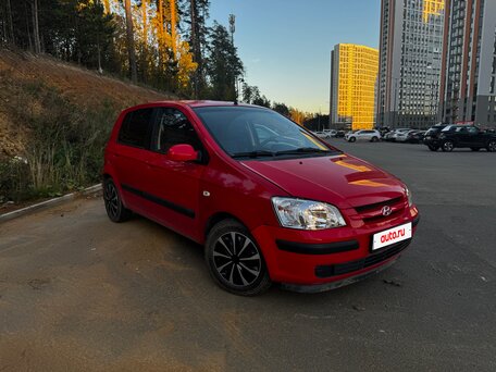 2004 Hyundai Getz I, красный, 370000 рублей, вид 1