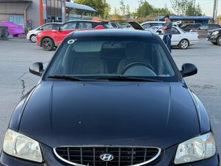 2008 Hyundai Accent ТагАЗ II, чёрный, 349000 рублей, вид 2