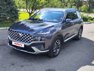 2022 Hyundai Santa Fe IV Рестайлинг, синий, 3830000 рублей, вид 3