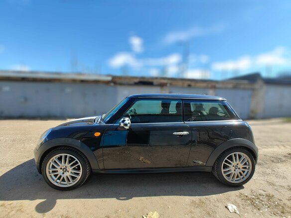2009 Mini Hatch One II (R56), чёрный, 650000 рублей