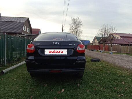 2015 Lada (ВАЗ) Granta I, чёрный, 360000 рублей, вид 5