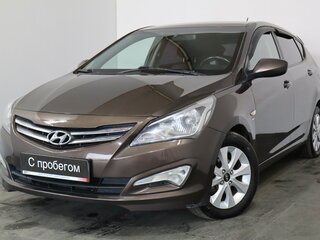 2016 Hyundai Solaris I Рестайлинг, коричневый, 1099000 рублей, вид 3