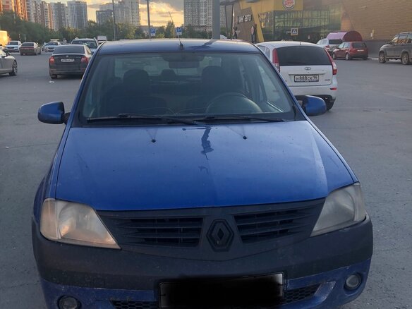 2005 Renault Logan I, синий, 180000 рублей