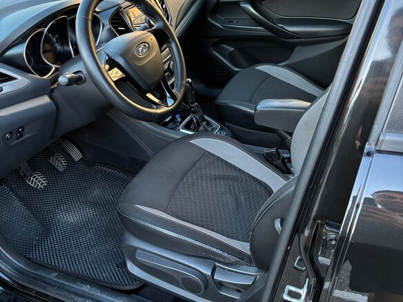 2016 Lada (ВАЗ) Vesta I, чёрный, 930000 рублей - вид 6