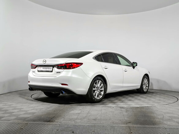 2016 Mazda 6 III (GJ) Рестайлинг, белый, 1310000 рублей - вид 4