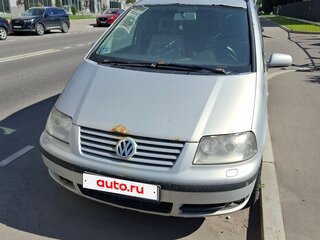 2002 Volkswagen Sharan I Рестайлинг, серый, 320000 рублей, вид 1