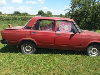 1987 Lada (ВАЗ) 2107, пурпурный, 71000 рублей, вид 2