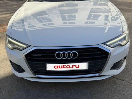 2020 Audi A6 45 TFSI V (C8), белый, 3400000 рублей, вид 4