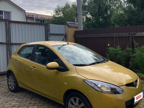 2008 Mazda 2 II (DE), жёлтый, 490000 рублей - вид 1
