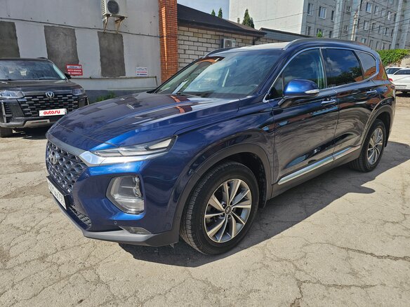2019 Hyundai Santa Fe IV, синий