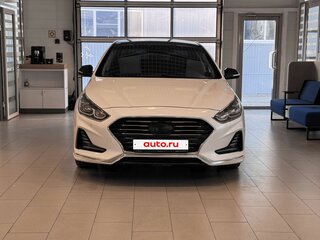 2017 Hyundai Sonata VII (LF) Рестайлинг, белый, 1600000 рублей, вид 2
