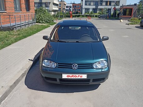 2003 Volkswagen Golf IV, синий, 380000 рублей, вид 2