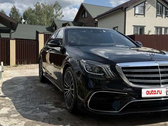 2019 Mercedes-Benz S-Класс 350 d Long VI (W222, C217) Рестайлинг, чёрный, 4250000 рублей - вид 7