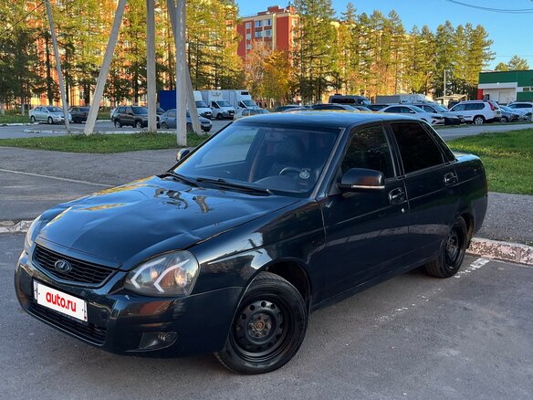 2007 Lada (ВАЗ) Priora I, чёрный, 180000 рублей
